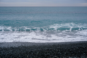 小田原 御幸の浜 海 波