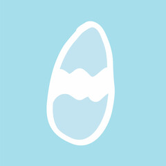 Easter egg hand drawn deep vector spring