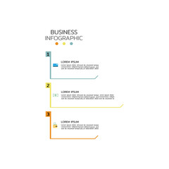 Business Infographic with numbers 3 options. Used for presentation, marketing, and projects.