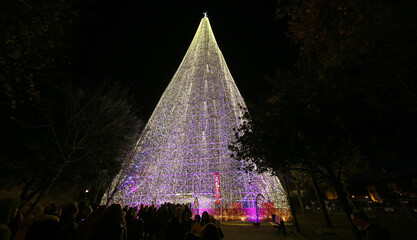 Árbol de navidad más grande de Europa, Cartes, Cantabria, España