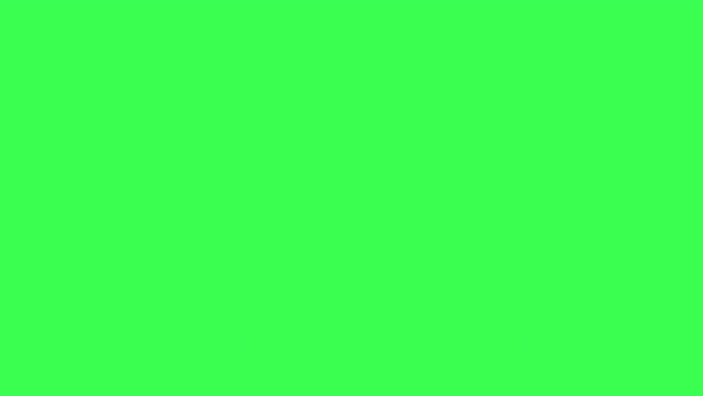 Green screen. Digital pixel noise glitch effect on a green screen. System error. The problems of the video signal of the TV of the 80s and interference on the screen.