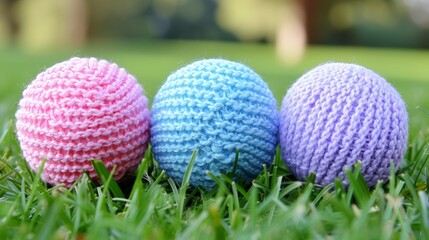 Naklejka premium knitting yarn