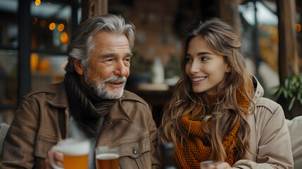 Obraz premium couple on the street