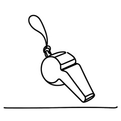 A whistle in a line drawing style