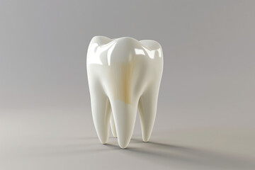 3d tooth isolated on a white background