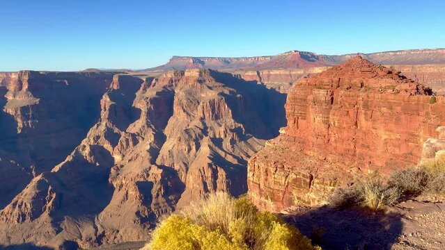 Panoramic view over the famous Grand Canyon - travel photography