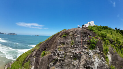 Guaruja, Brazil,South America. Guaruja has 27 beautiful beaches that are perfect for swimming, sunbathing, and surfing. Enseada beach is popular with families. Climbing.