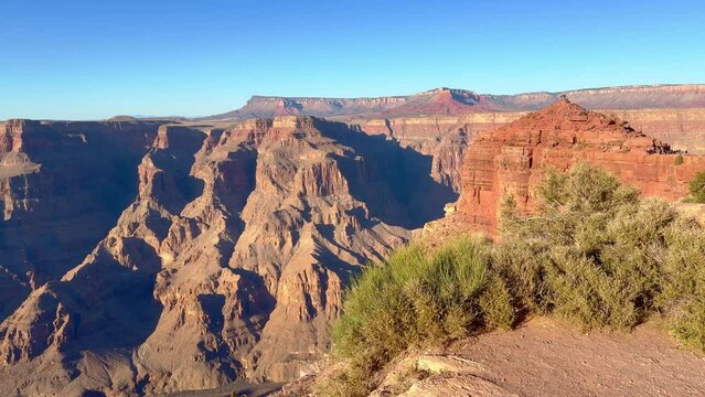 Panoramic view over the famous Grand Canyon - travel photography
