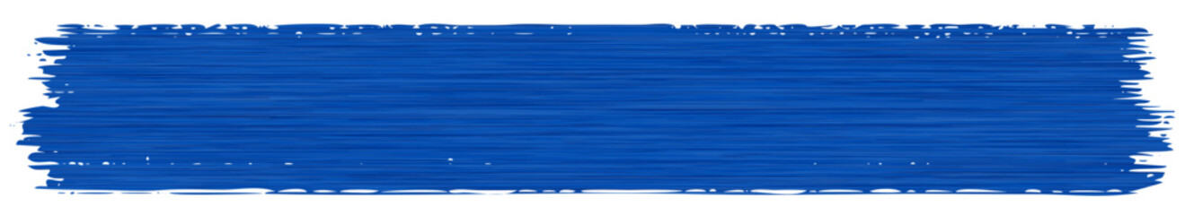 Blue line of paint isolated, blue smear on transparent background
