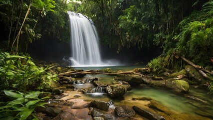 waterfall background very cool 