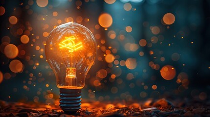  light bulb and idea, working Creativity, Creative for new innovation with energy and power, growth and success development