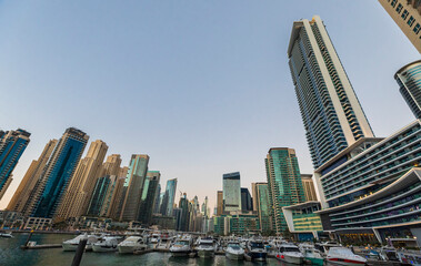 Skyscrapers at Dubai Marina. - 739384035