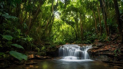 waterfall background very cool 