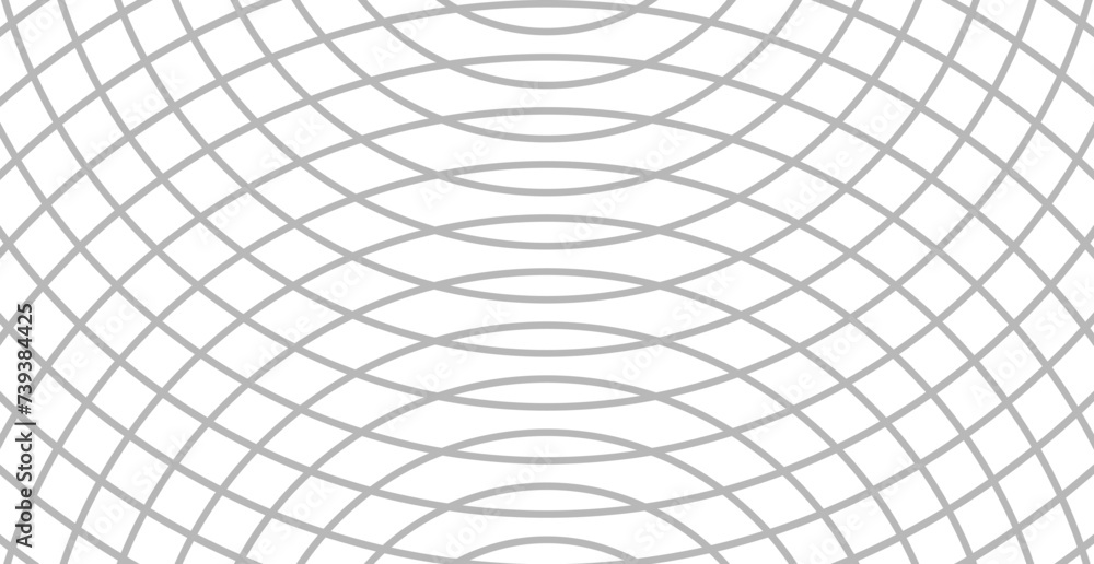 Poster Diagonal grid lines background, voluminous repeatable texture, rows of slanted lines, effect of superimposing waves on each other