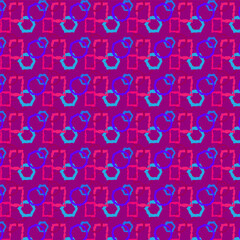 Fototapeta na wymiar geometric texture of multi-colored figures on a lilac background