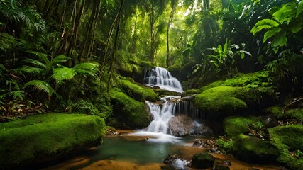 waterfall background very cool 