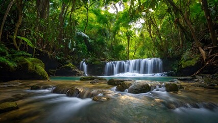 waterfall background very cool 