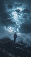 Harnessing the power of lightning - obrazy, fototapety, plakaty