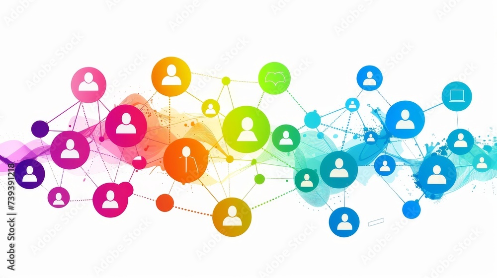 Poster An abstract representation of the unlimited potential for collaboration within online documents