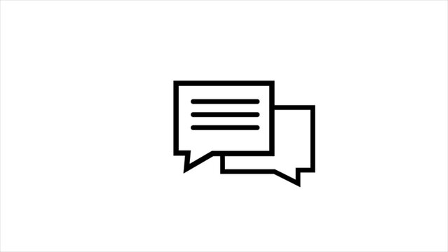 Message icon illustration . comment icon on transparent background with alpha channel. 