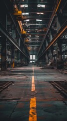 A deserted manufacturing plant due to factory automation