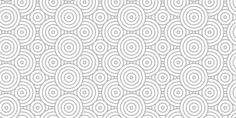 Fototapeta na wymiar Minimal diamond geometric waves pattern and abstract circle wave transparent line. gray seamless tile stripe geomatics create retro square line backdrop pattern background. Overlapping Pattern.
