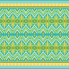 asian ikat seamless pattern traditional design illustration for background carpet clothing and home decoration 