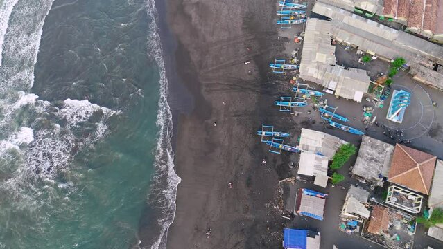 Fisherman's village house on Parangtritis beach, Yogyakarta