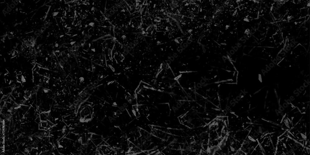 Aufkleber urban scratched and cracked grunge texture vector background. black grunge texture with stains. abst
