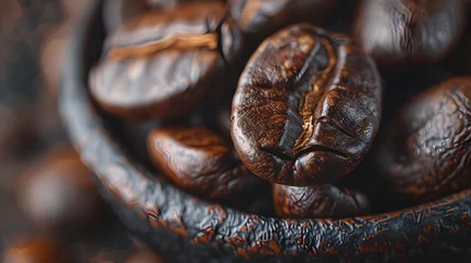  A close-up of coffee beans. © wing