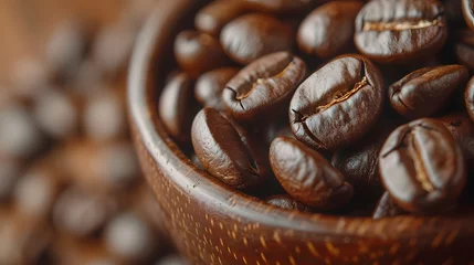  A close-up of coffee beans. © wing