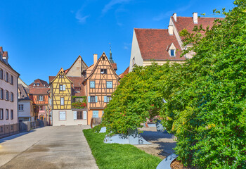 Fototapeta na wymiar Colmar a medieval city in Alsace