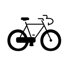 Fototapeta premium Bike Icon: A Simple and Recognizable Symbol of Cycling.