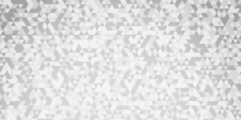 Abstract gray and white chain rough triangular low polygon backdrop background. Abstract geometric pattern gray and white Polygon Mosaic triangle Background, business and corporate background.