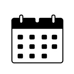 Calendar Icon: Calendar Symbol for Meeting Deadlines, Time Management, and Appointment Schedule Flat Icon