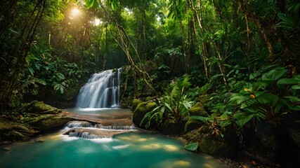 waterfall background very cool