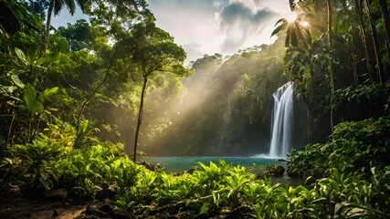 waterfall background very cool