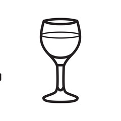wine glass icon design vector template