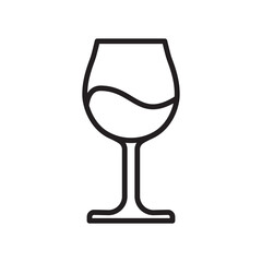 wine glass icon design vector template