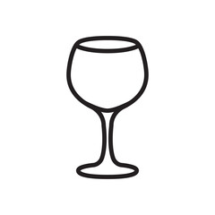 wine glass icon design vector template