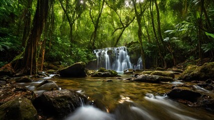 waterfall background very cool