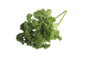 Green vegetables on a white background. Isolated image.