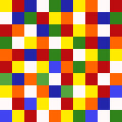 Rubik's Cube background in the 90s style.