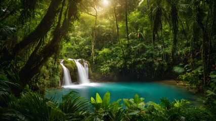 waterfall background very cool