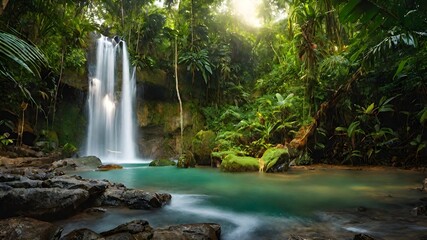 waterfall background very cool