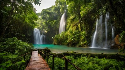 waterfall background very cool
