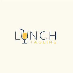 Lunch drink logo