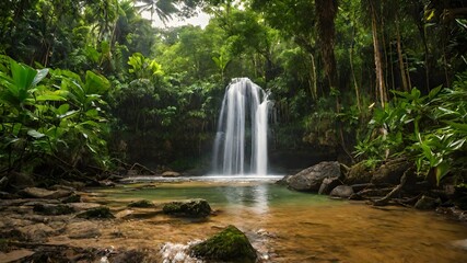waterfall background very cool