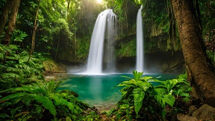 waterfall background very cool