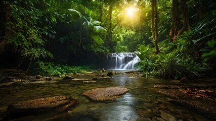 waterfall background very cool